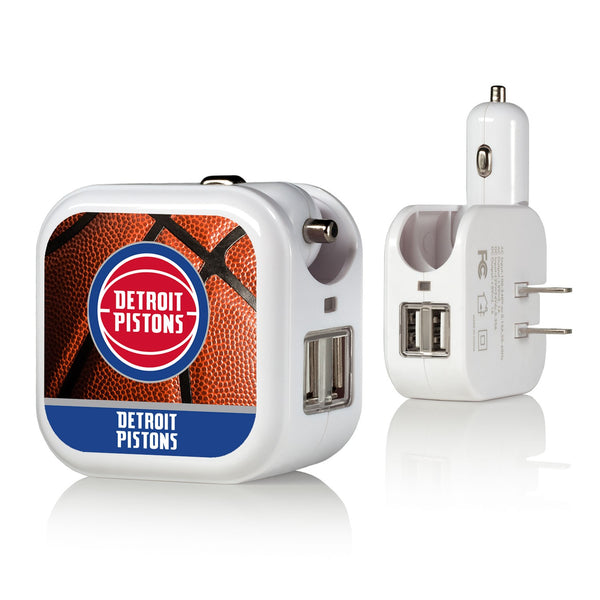 Detroit Pistons Basketball 2 in 1 USB Charger