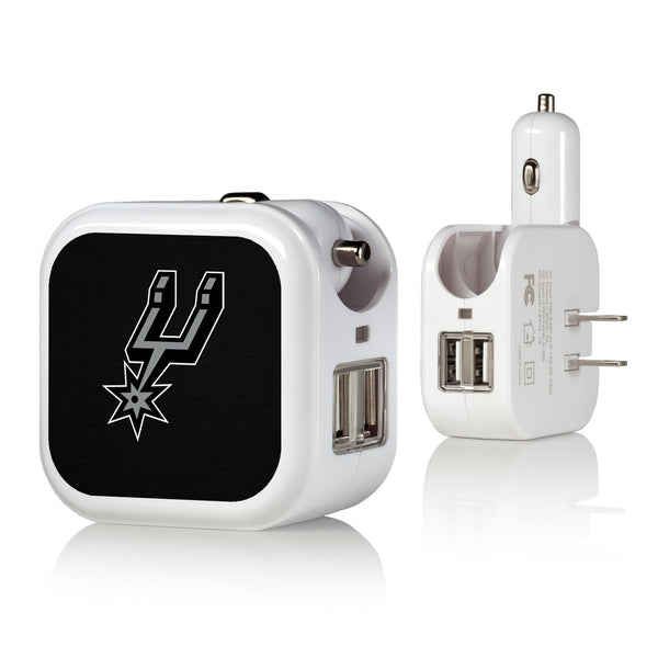 San Antonio Spurs Solid 2 in 1 USB Charger