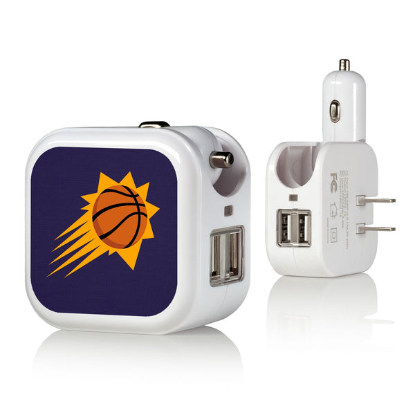 Phoenix Suns Solid 2 in 1 USB Charger