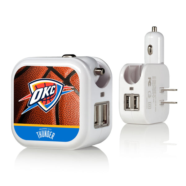 Oklahoma City Thunder Basketball 2 in 1 USB Charger