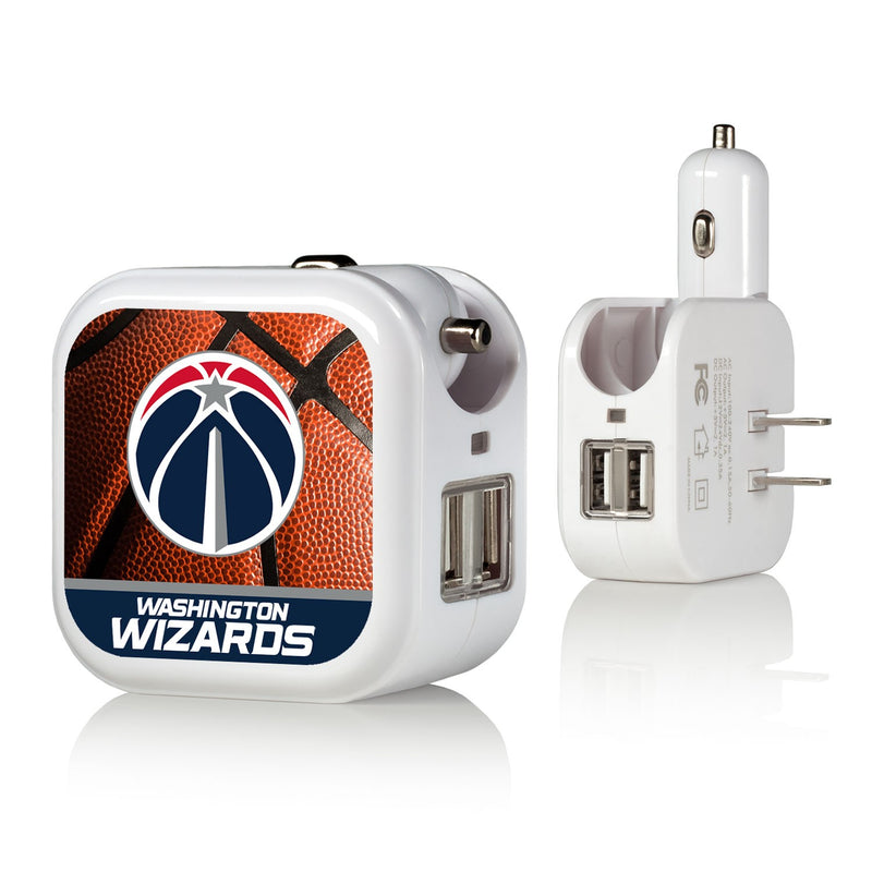 Washington Wizards Basketball 2 in 1 USB Charger