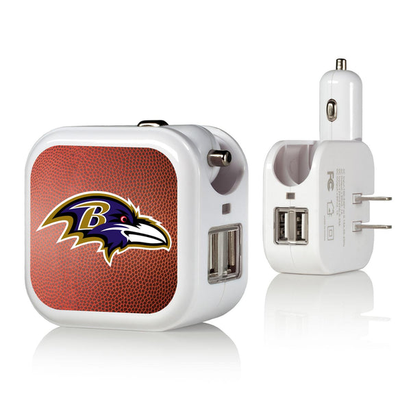 Baltimore Ravens Football 2 in 1 USB Charger
