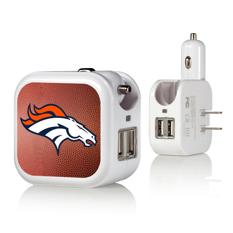 Denver Broncos Football 2 in 1 USB Charger