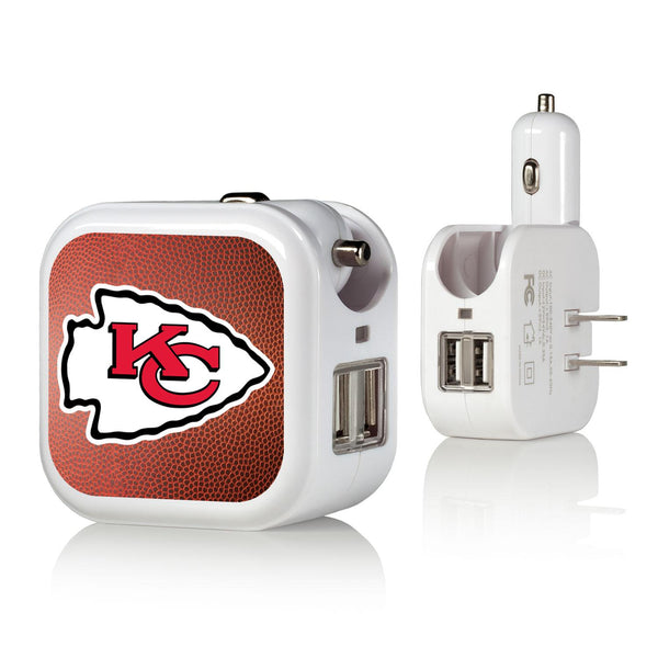 Kansas City Chiefs Football 2 in 1 USB Charger