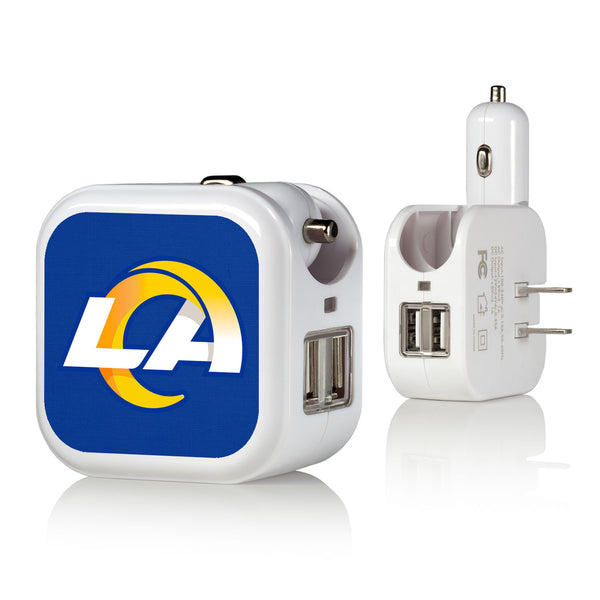 Los Angeles Rams Solid 2 in 1 USB Charger