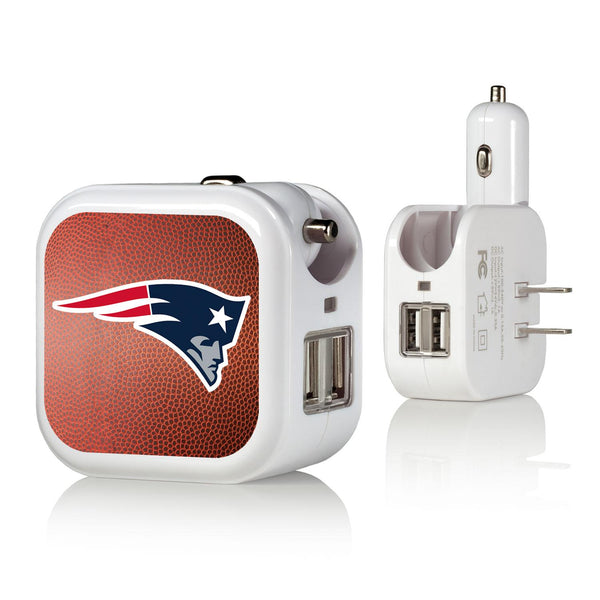 New England Patriots Football 2 in 1 USB Charger