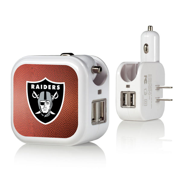 Las Vegas Raiders Football 2 in 1 USB Charger