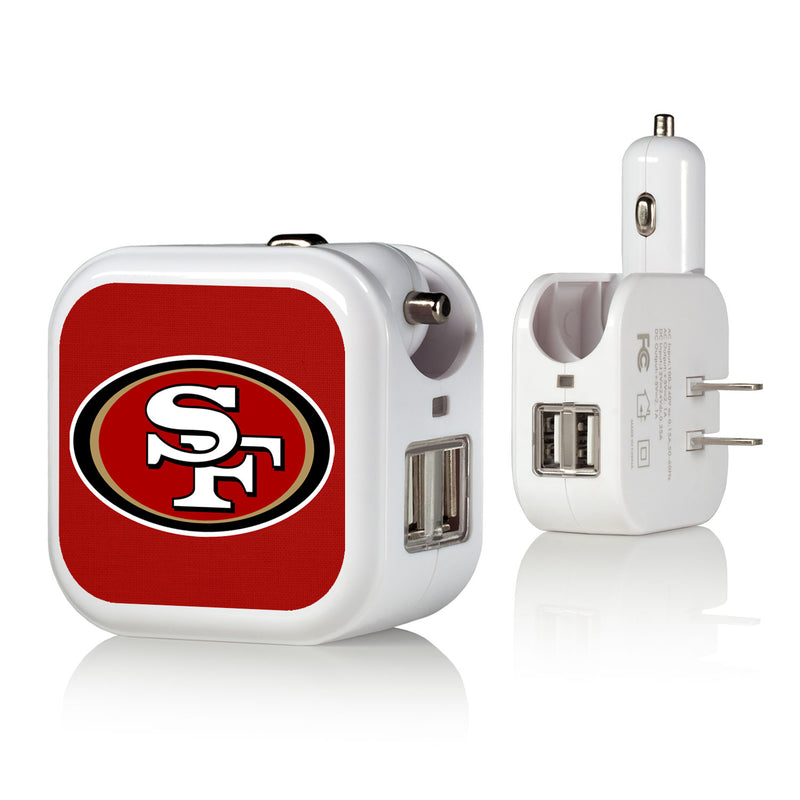 San Francisco 49ers Solid 2 in 1 USB Charger