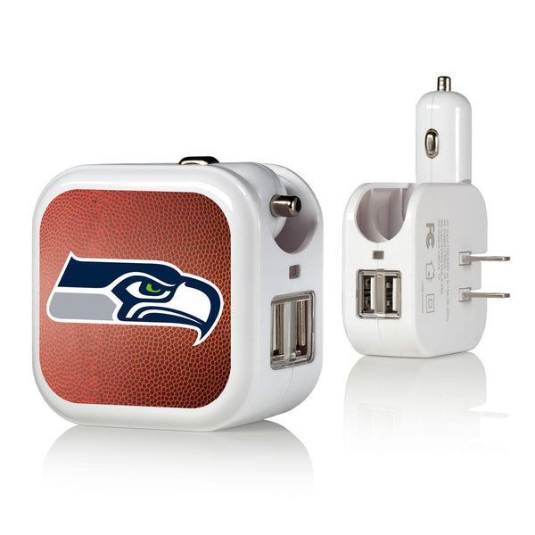 Seattle Seahawks Football 2 in 1 USB Charger