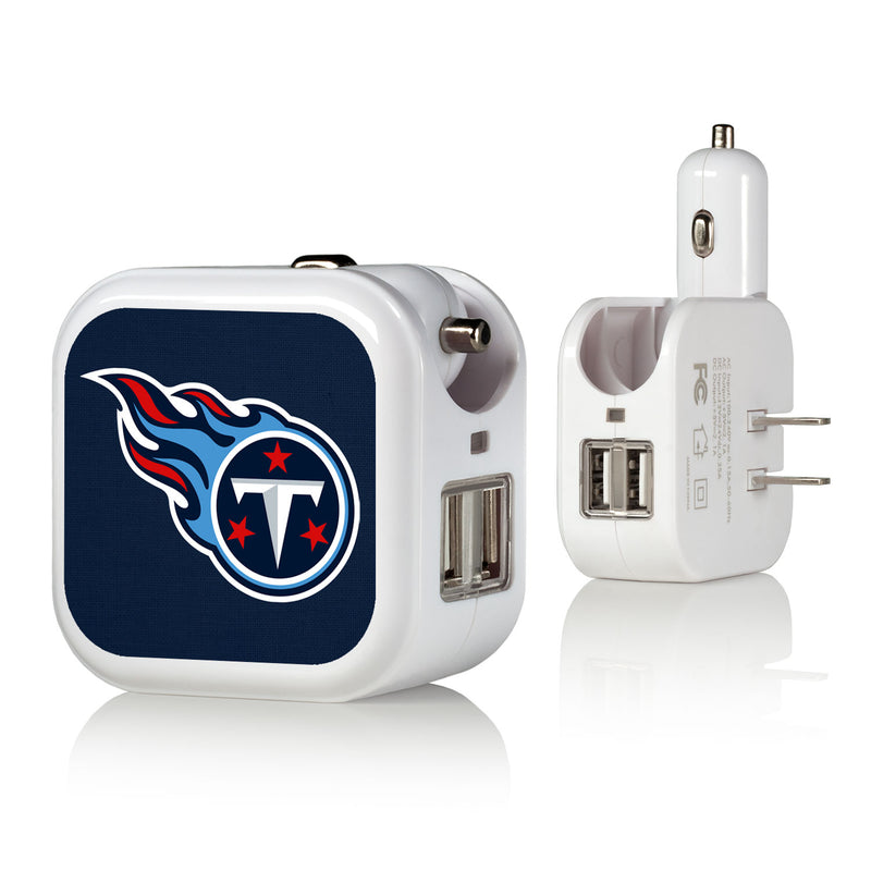 Tennessee Titans Solid 2 in 1 USB Charger
