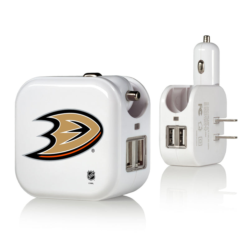 Anaheim Ducks Insignia 2 in 1 USB Charger