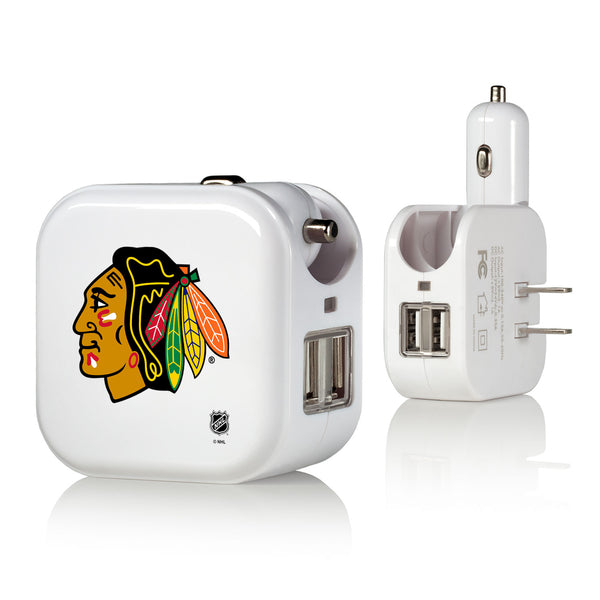 Chicago Blackhawks Insignia 2 in 1 USB Charger