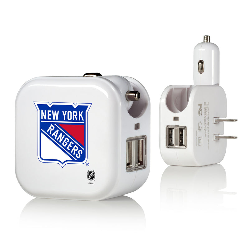 New York Rangers Insignia 2 in 1 USB Charger