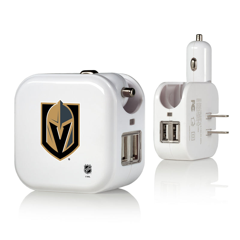 Vegas Golden Knights Insignia 2 in 1 USB Charger