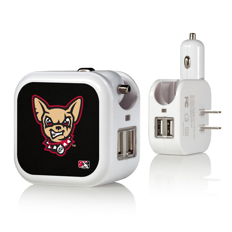 El Paso Chihuahuas Solid 2 in 1 USB Charger