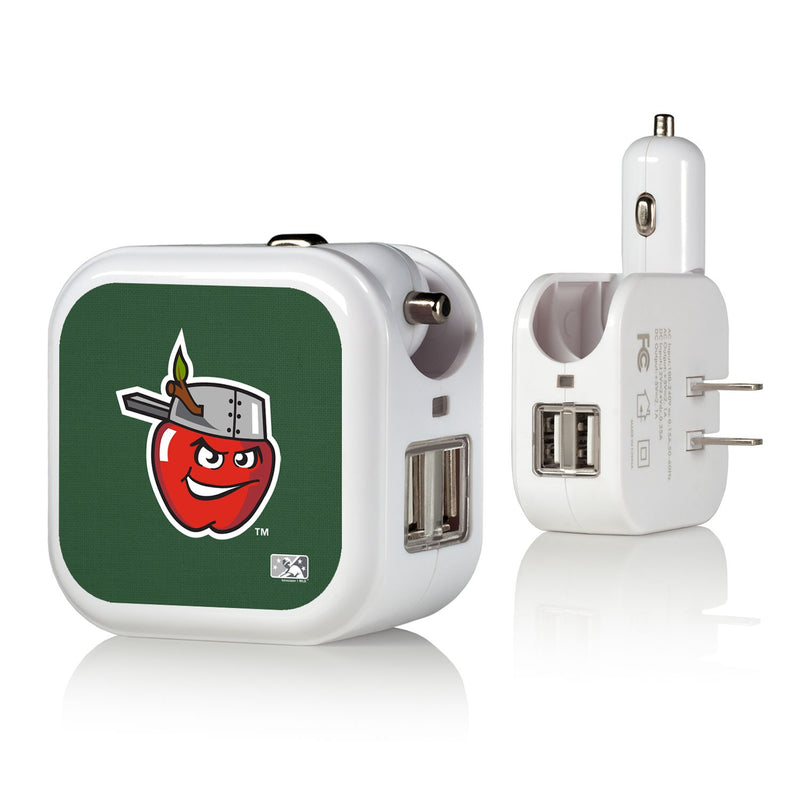Fort Wayne TinCaps Solid 2 in 1 USB Charger