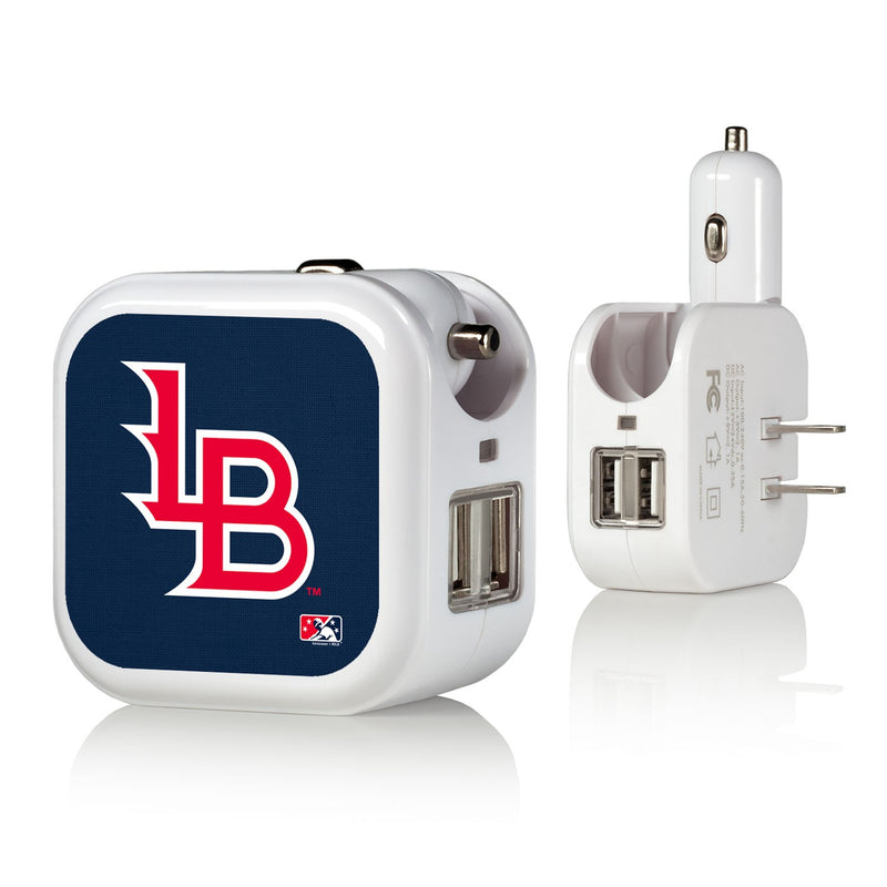 Louisville Bats Solid 2 in 1 USB Charger