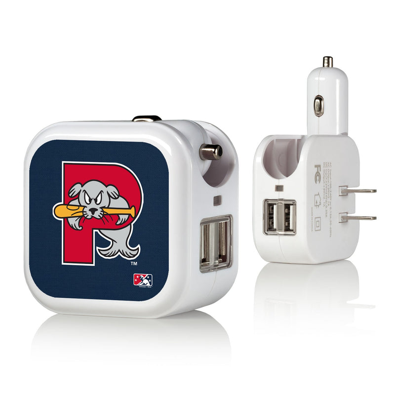 Portland Sea Dogs Solid 2 in 1 USB Charger