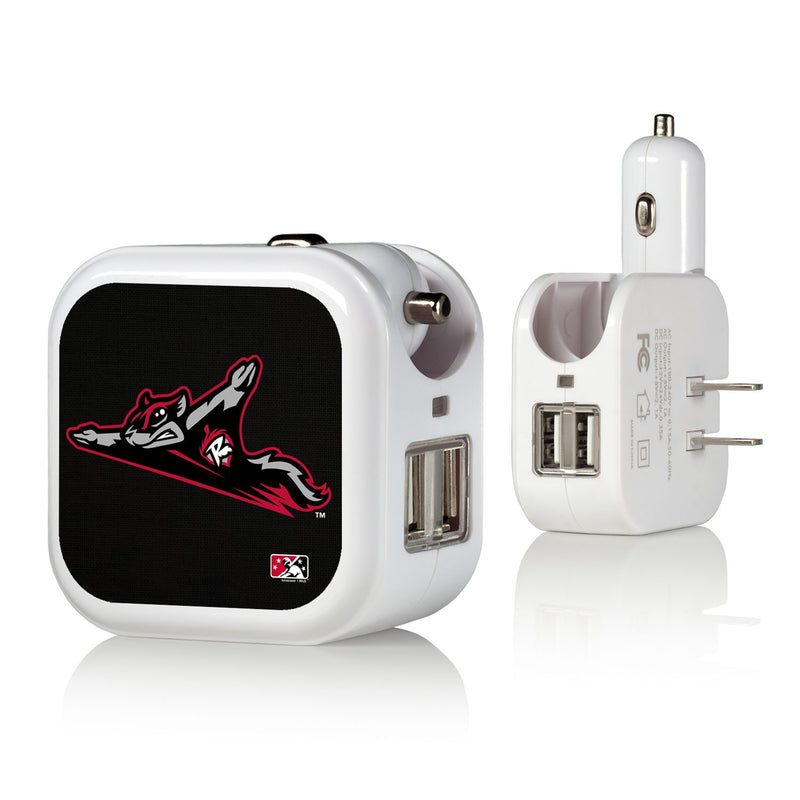 Richmond Flying Squirrels Solid 2 in 1 USB Charger