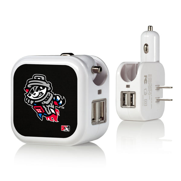 Rocket City Trash Pandas Solid 2 in 1 USB Charger