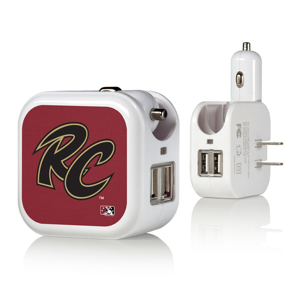 Sacramento River Cats Solid 2 in 1 USB Charger