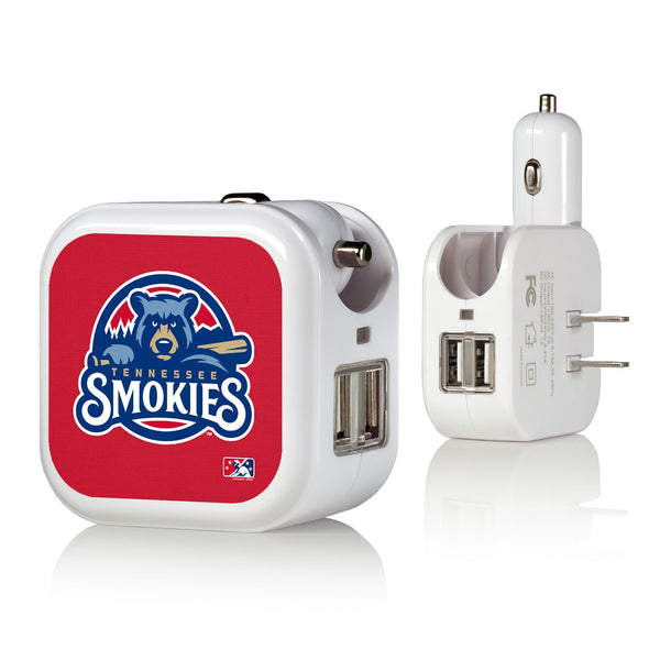 Tennessee Smokies Solid 2 in 1 USB Charger