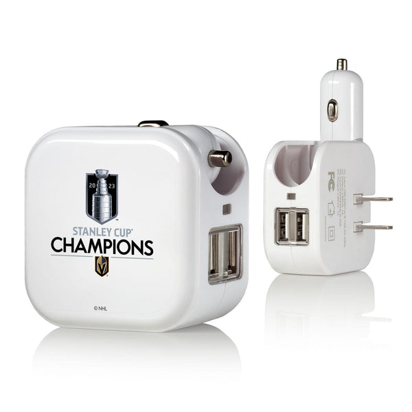 Vegas Golden Knights Insignia 2 in 1 USB Charger