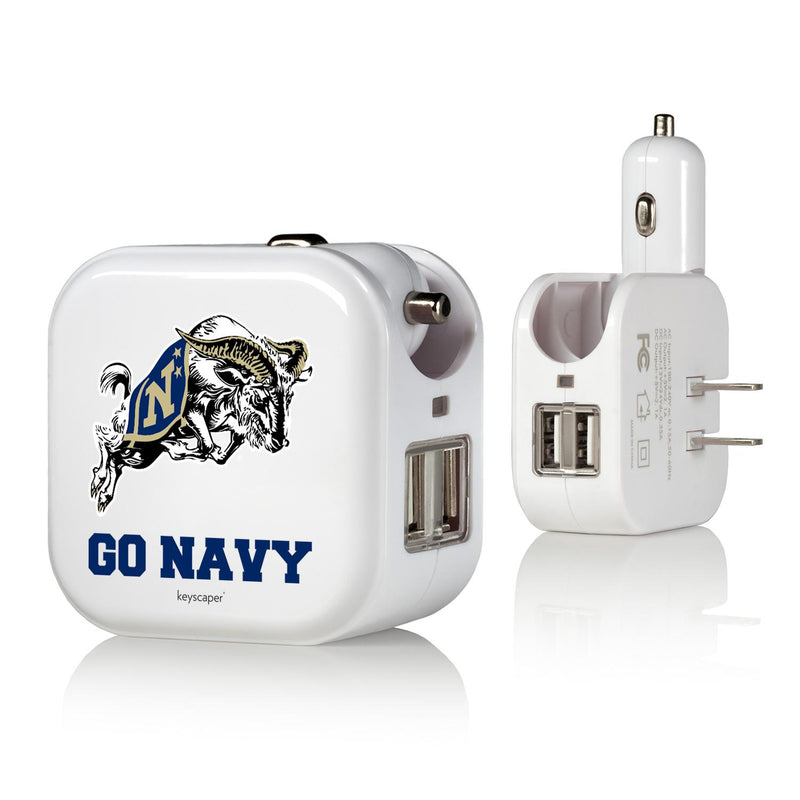 Naval Academy Midshipmen Insignia 2 in 1 USB Charger