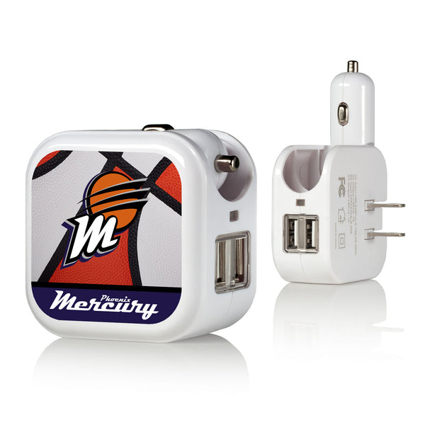 Phoenix Mercury Basketball 2 in 1 USB Charger