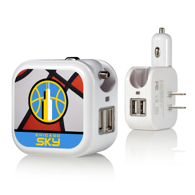 Chicago Sky Basketball 2 in 1 USB Charger