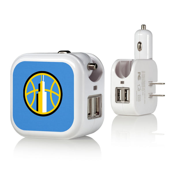 Chicago Sky Solid 2 in 1 USB Charger
