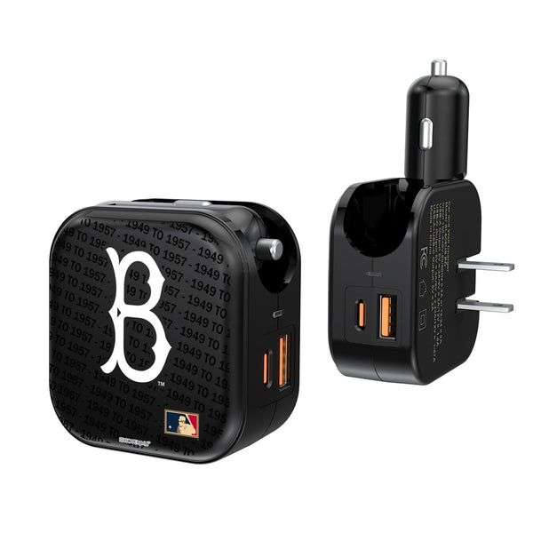 Brooklyn Dodgers 1949-1957 - Cooperstown Collection Blackletter 2 in 1 USB A/C Charger