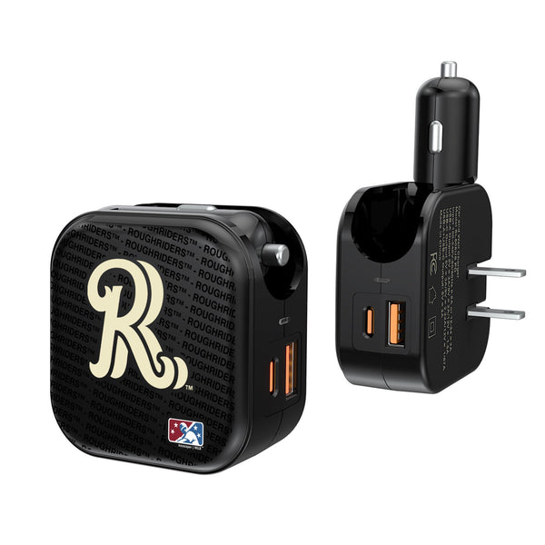Frisco RoughRiders Blackletter 2 in 1 USB A/C Charger