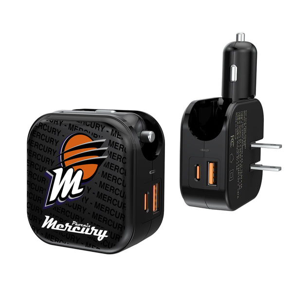 Phoenix Mercury Blackletter 2 in 1 USB A/C Charger
