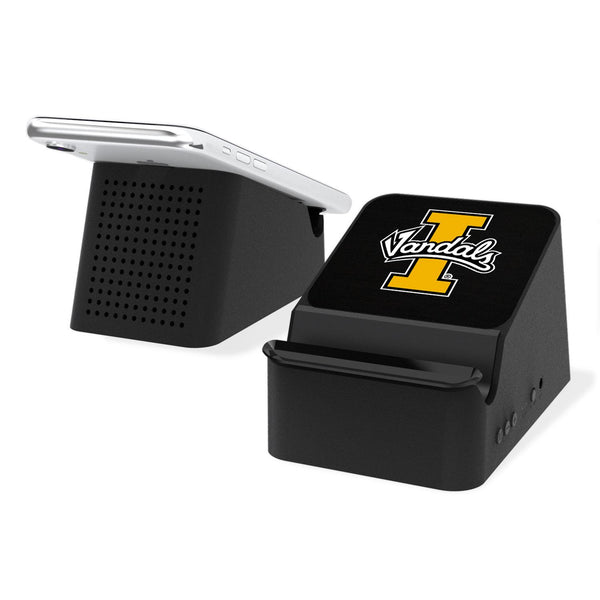 Idaho Vandals Solid Wireless Charging Station and Bluetooth Speaker
