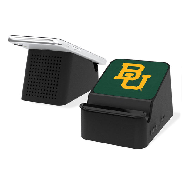 Baylor Bears Solid Wireless Charging Station and Bluetooth Speaker