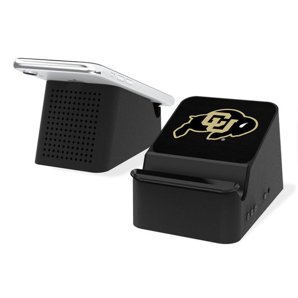 Colorado Buffaloes Solid Wireless Charging Station and Bluetooth Speaker