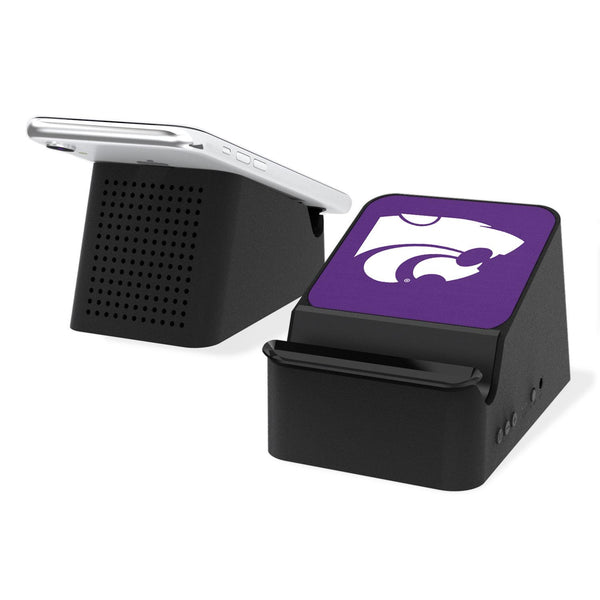 Kansas State Wildcats Solid Wireless Charging Station and Bluetooth Speaker