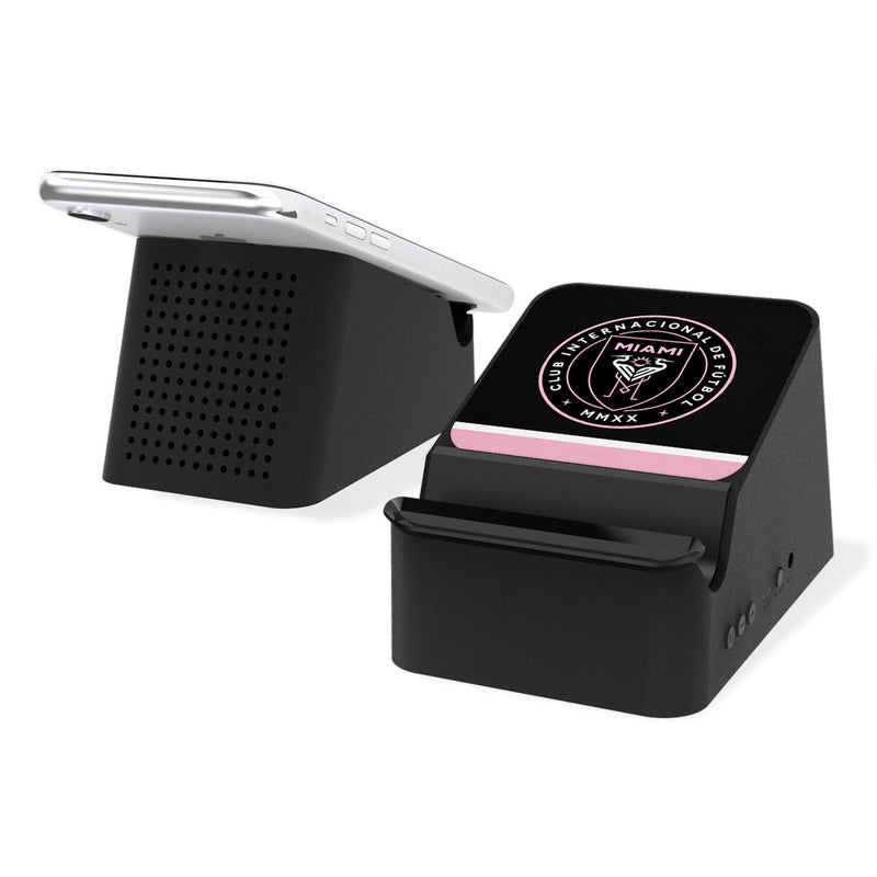 Inter Miami FC  Stripe Wireless Charging Station and Bluetooth Speaker