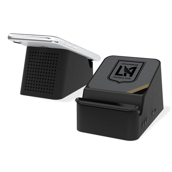Los Angeles Football Club   Diagonal Stripe Wireless Charging Station and Bluetooth Speaker