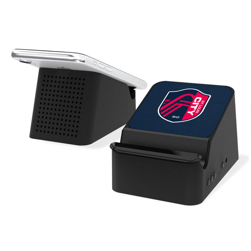 St. Louis CITY SC  Solid Wireless Charging Station and Bluetooth Speaker