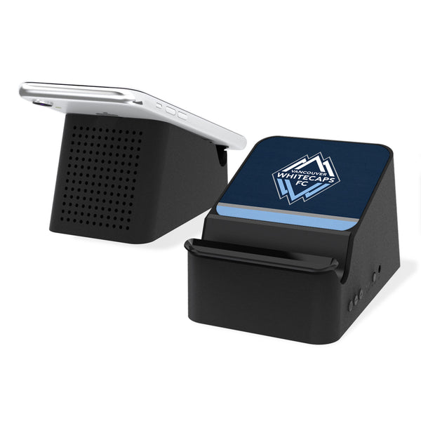 Vancouver Whitecaps   Stripe Wireless Charging Station and Bluetooth Speaker