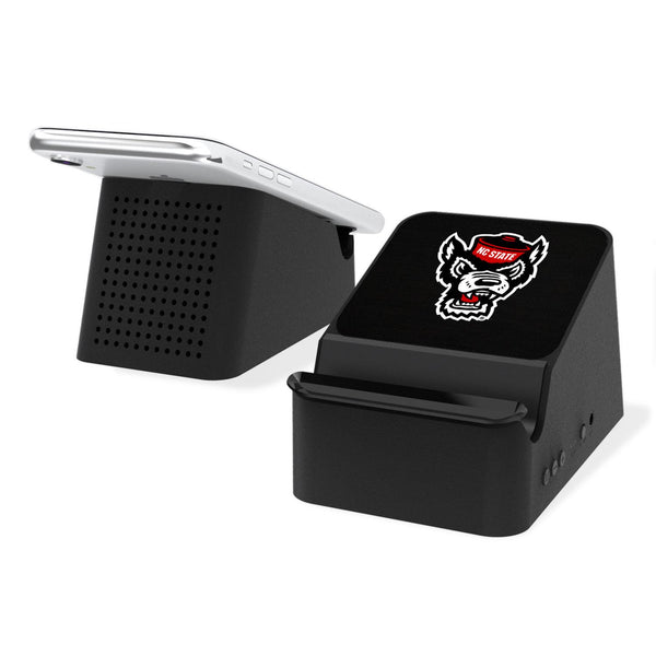 North Carolina State Wolfpack Solid Wireless Charging Station and Bluetooth Speaker