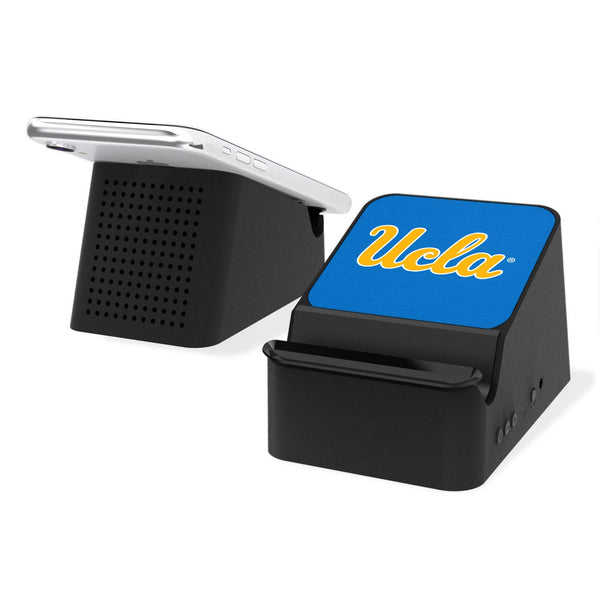 UCLA Bruins Solid Wireless Charging Station and Bluetooth Speaker