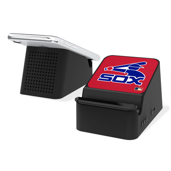 Chicago White Sox 1976-1981 - Cooperstown Collection Solid Wireless Charging Station and Bluetooth Speaker