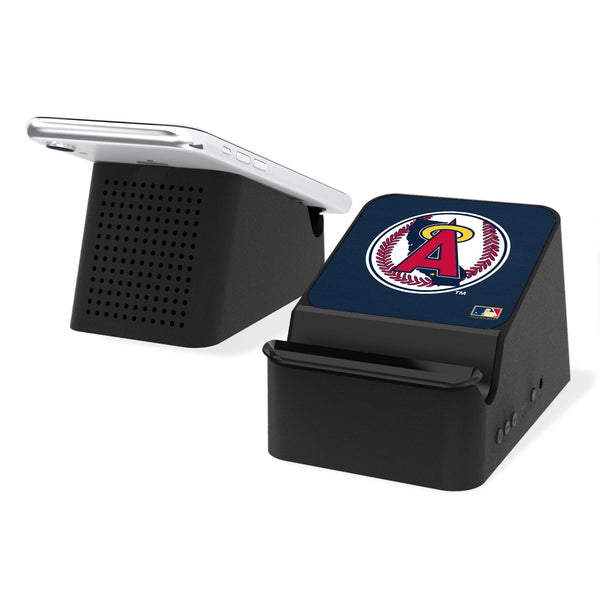 LA Angels 1986-1992 - Cooperstown Collection Solid Wireless Charging Station and Bluetooth Speaker