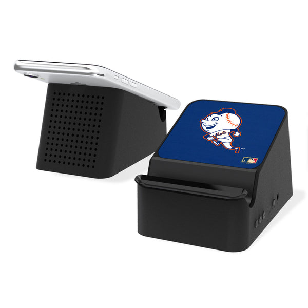 New York Mets 2014 - Cooperstown Collection Solid Wireless Charging Station and Bluetooth Speaker