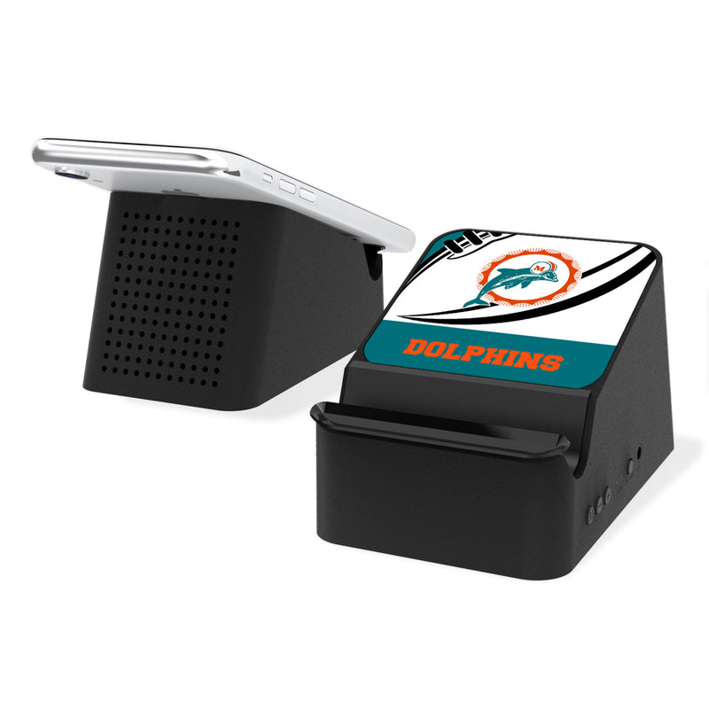 Miami Dolphins 1966-1973 Historic Collection Passtime Wireless Charging Station and Bluetooth Speaker