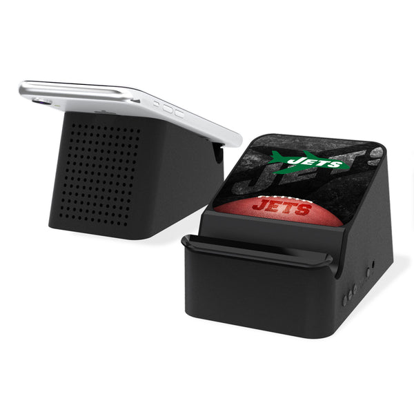New York Jets 1963 Historic Collection Legendary Wireless Charging Station and Bluetooth Speaker