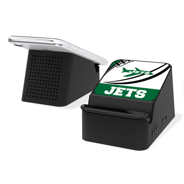 New York Jets 1963 Historic Collection Passtime Wireless Charging Station and Bluetooth Speaker